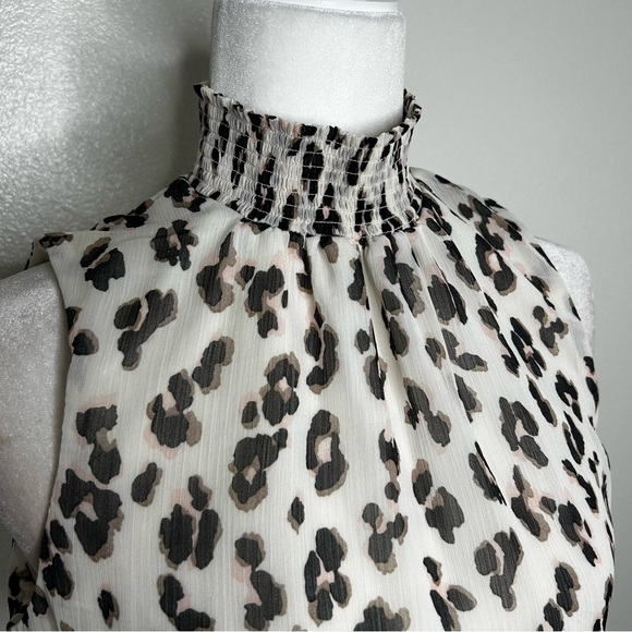 Express Black and White Leopard Print Mini Dress - Picture 3 of 10